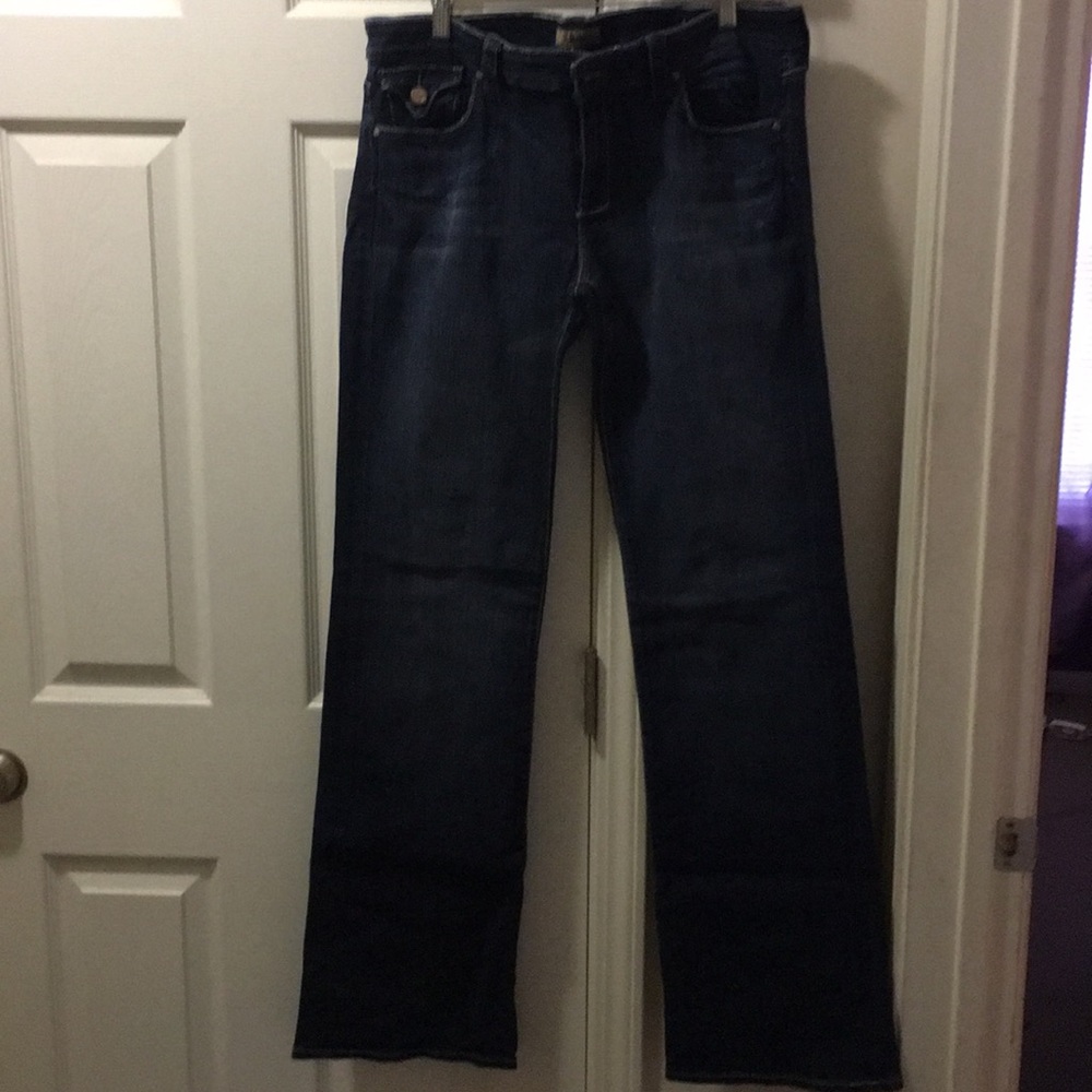 Dark denim jeans
